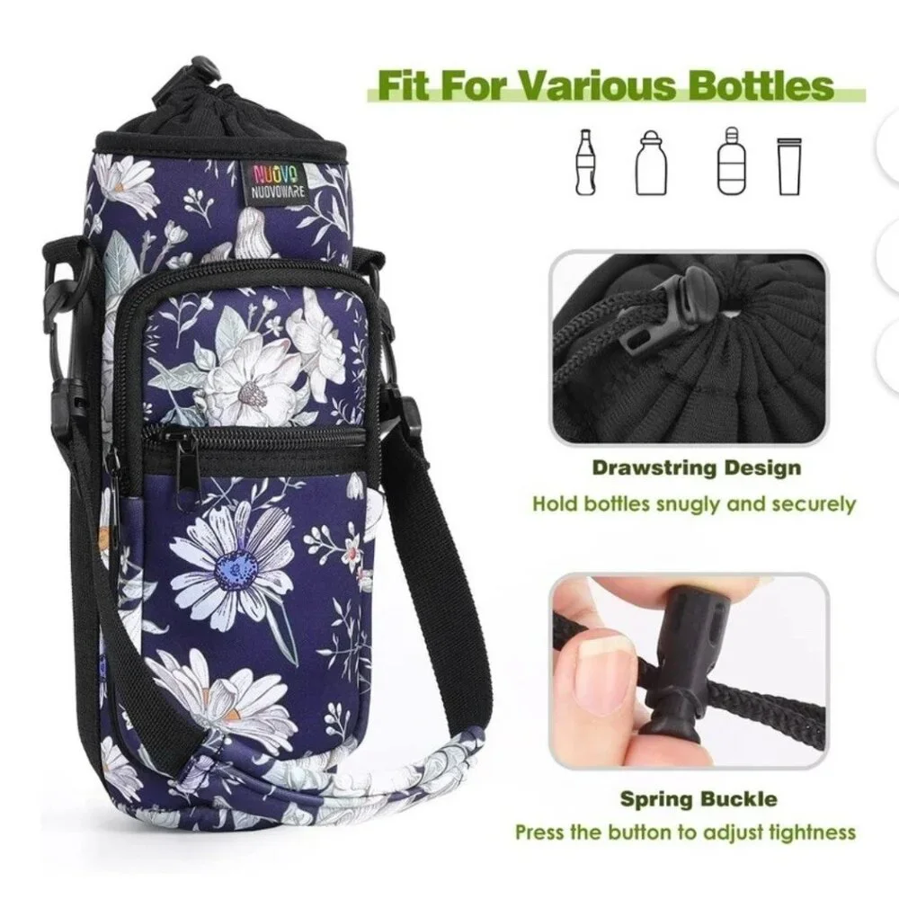 Nuovoware Water Bottle Carrier‎ Bags Set of 3 25oz/32oz Pouch Holder Travel Bags
